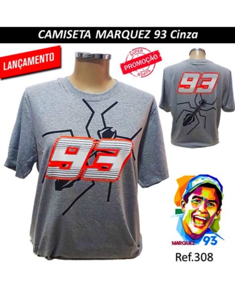 CAMISETA MARQUEZ 93 - CINZA